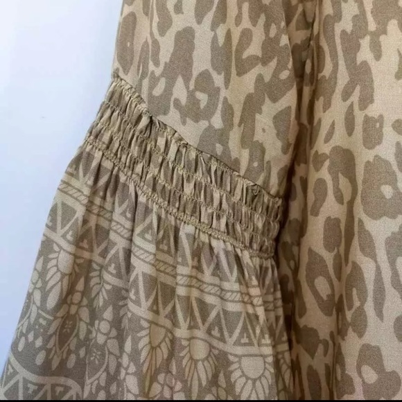 Leopard Animal Print Tunic Long Sleeve Mini Dress - Picture 9 of 9